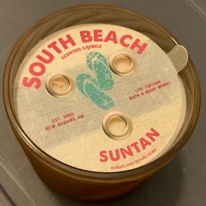 South Beach Suntan 3 wick candle new